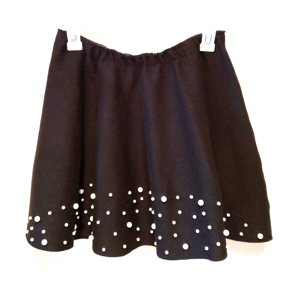 Pearl skater circle flare mini skirt size medium